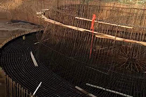 七台河砼烟囱新建施工现场